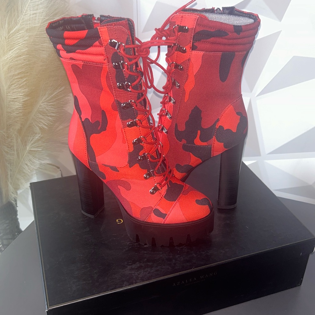 Red Camo Boots